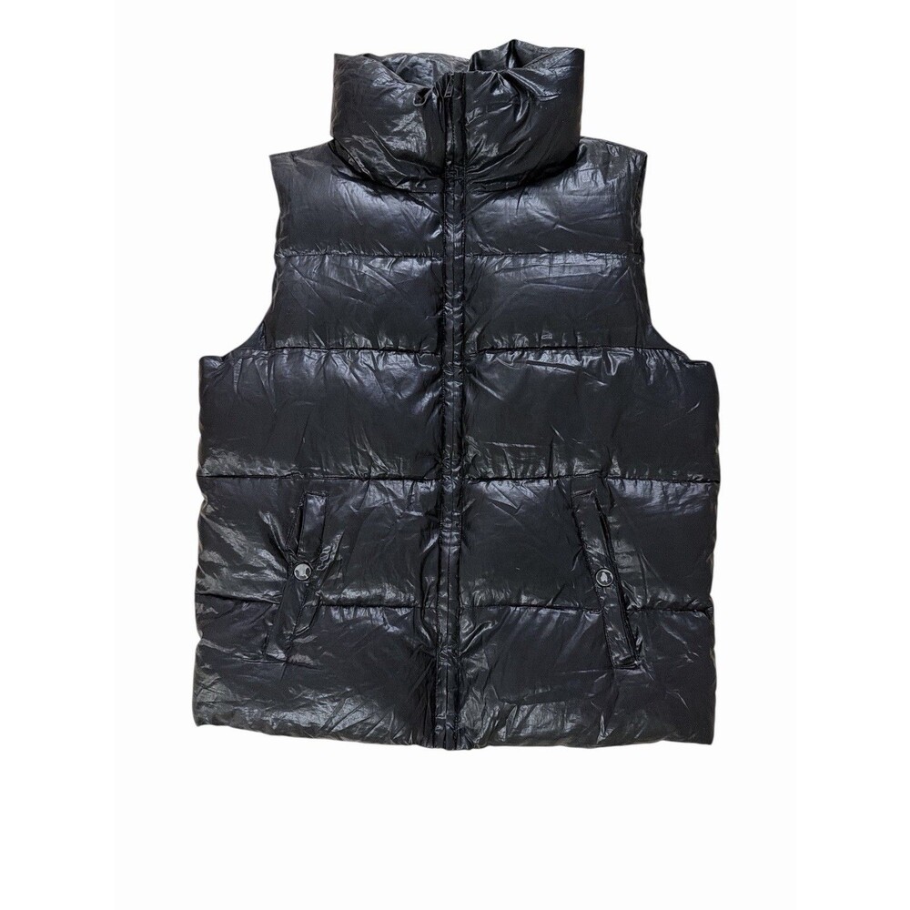 Lord & Taylor Black Down Puffer Vest Women’s SP Petite Stand Collar